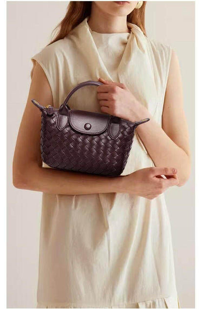 Geflochtene Mini-Tasche Damen – Kompakte Crossbody Bag mit Schulterriemen