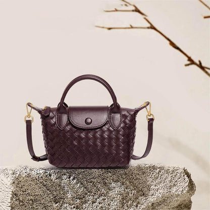 Geflochtene Mini-Tasche Damen – Kompakte Crossbody Bag mit Schulterriemen