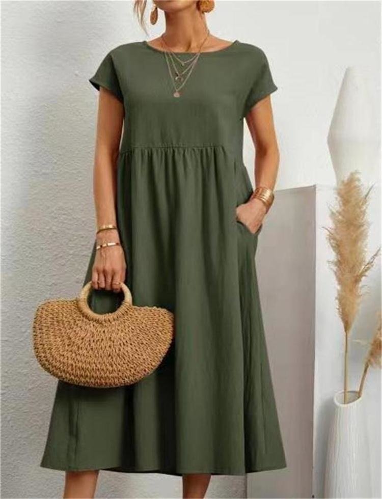 Women’s Maxi Summer Dress – Lightweight Breathable Comfortable Elegant Casual Holiday Everyday Fit