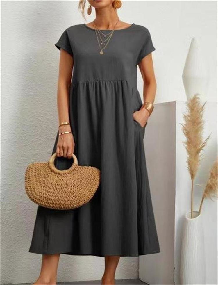 Women’s Maxi Summer Dress – Lightweight Breathable Comfortable Elegant Casual Holiday Everyday Fit