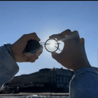 Retro Sonnenbrille mit UV400-Schutz – Runde Gläser
