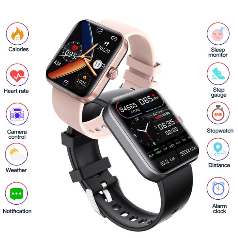 GlucoWatch - Blood Sugar Monitoring Smartwatch-Black-State of Style