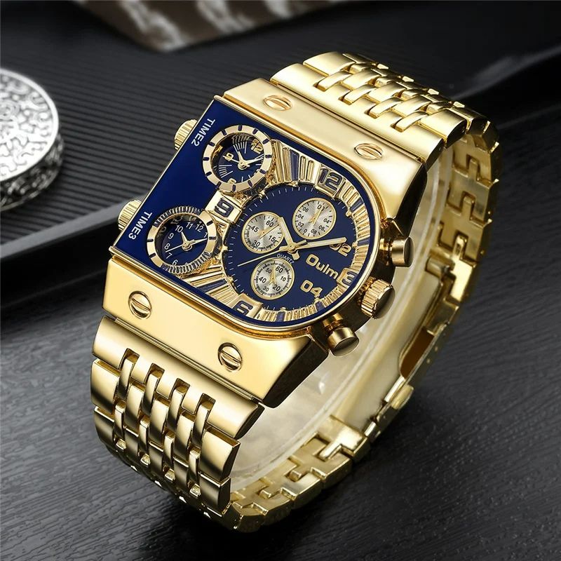 Aurelux –  Goldene Wasserdicht Luxus-Herrenuhr