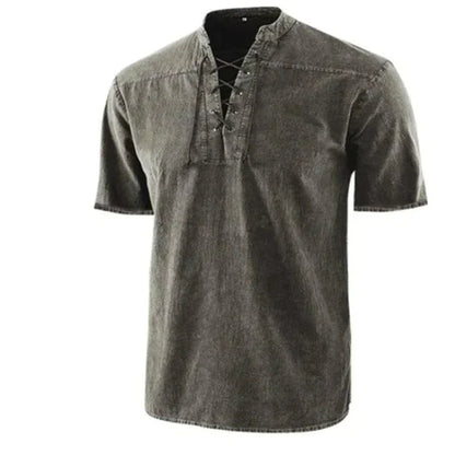 Men’s V Neck Shirt – Breathable Cotton Blend T Shirt Casual Short Sleeve Comfortable Stylish Everyday Wear