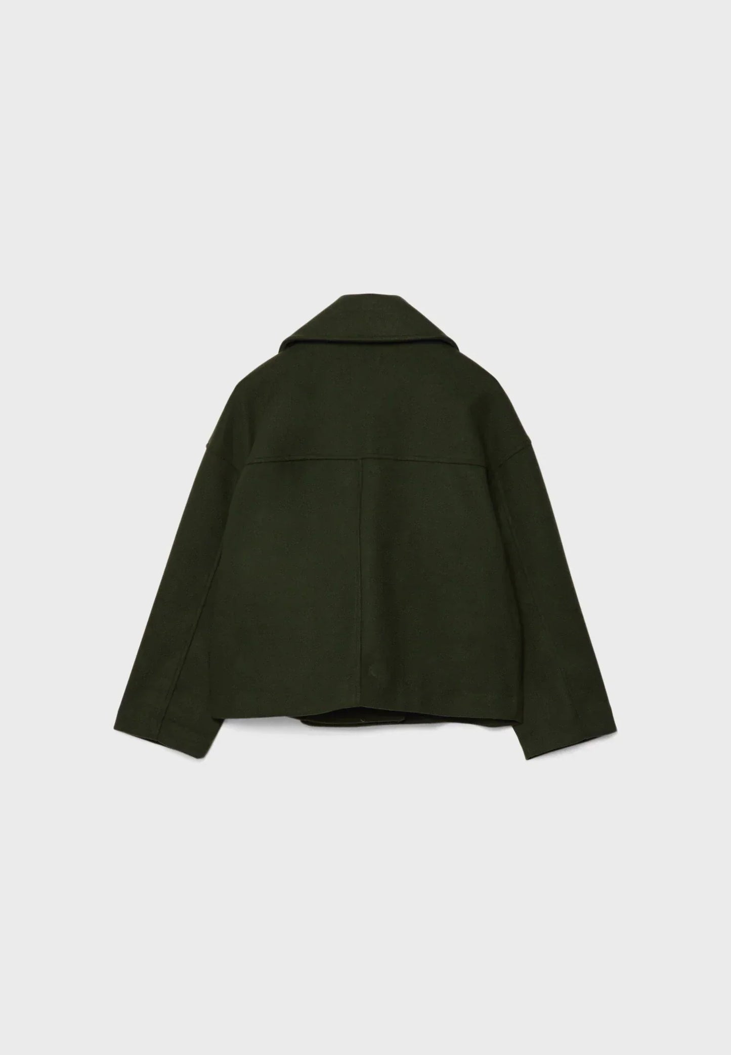 Manteau court pour femme avec double rangée de boutons et design intemporel