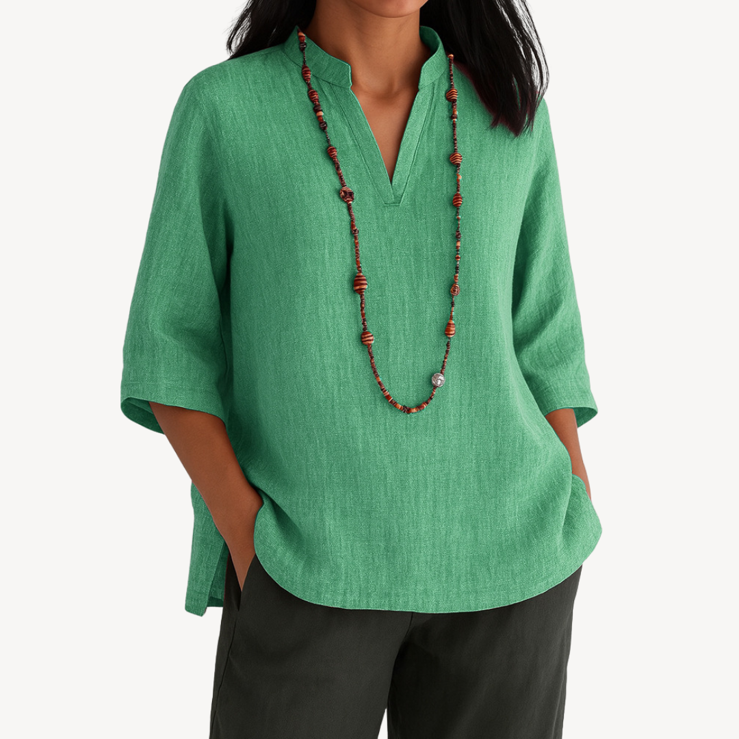 Katherine | Women casual Linen Tunic top