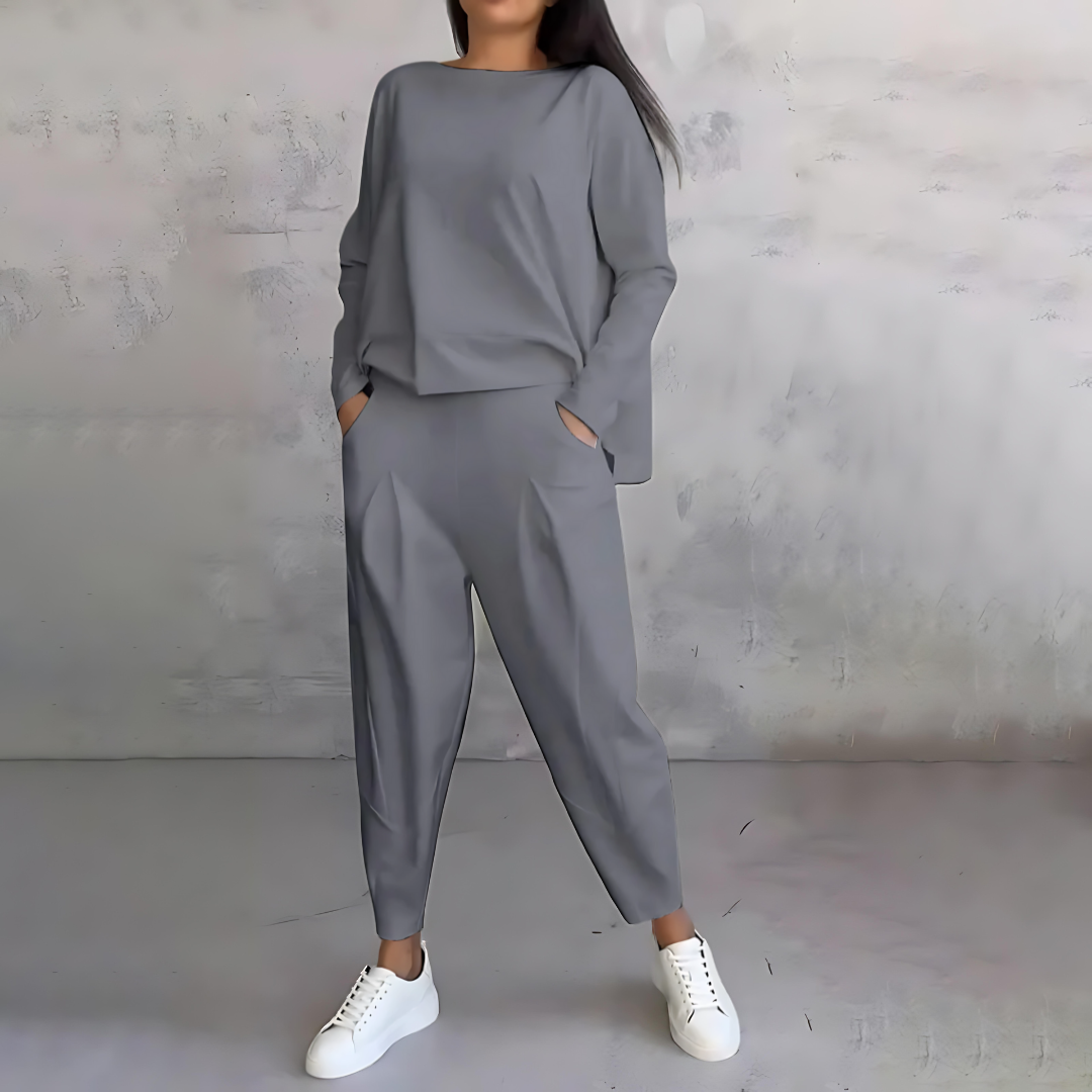 Maya | Women casual Loose-Fit top i pants