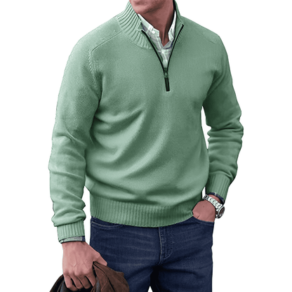 Rory | Men Knitted Half-Zip Pullover Jumper