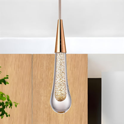 Vnitřní Moderní Závěsná Lampa | Zlato ve Tvaru Kapky LED Design