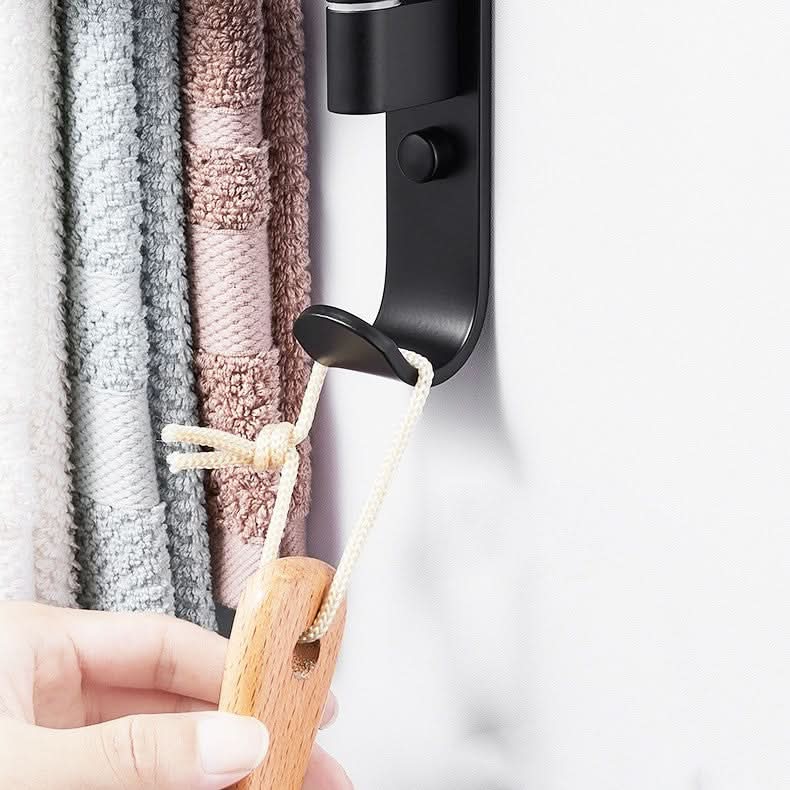 Braccio Nero | Luxe Handdoekhouder – 5 Draaibare Armen