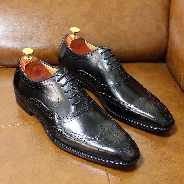 Handgemaakte Heren Oxford Schoenen van Leer – Valentin