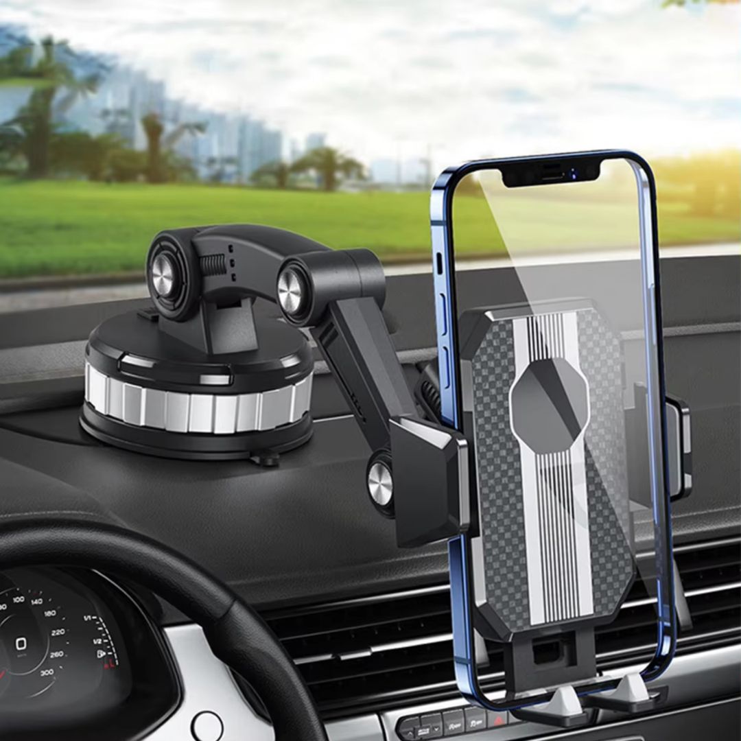 Stabile Auto-Handyhalterung mit 360° Drehung und Saugnapf