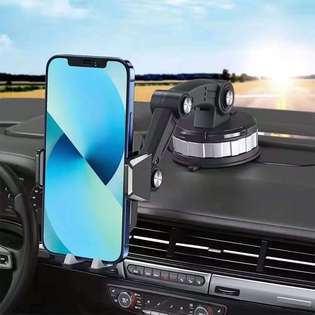 Stabile Auto-Handyhalterung mit 360° Drehung und Saugnapf