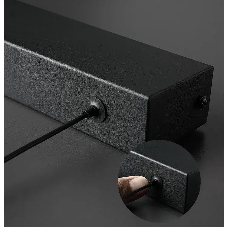 LED Hängelampe Esstisch Linear Schwarz, Pendelleuchte Dimmbar 120–200 cm
