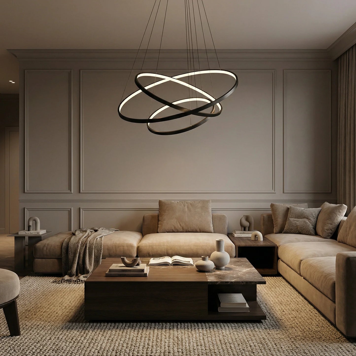 Hanglamp met drie ringen | Gnistor