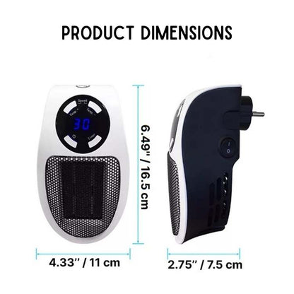 Compacte keramische elektrische heater voor snelle ruimteverwarming tot 32 m² | Restfield