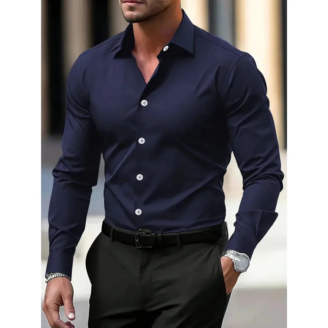Heinrich | Herren Hemd Langarm Moderner Stil
