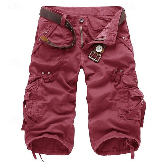 Hendrik | Herren Cargo Shorts Mit Gürtel Und Taschen Für Sommer