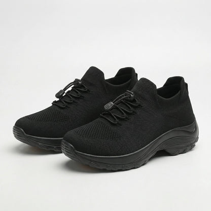 Ambulo Orthopädische Schuhe Strickstoff - Grün Schwarz