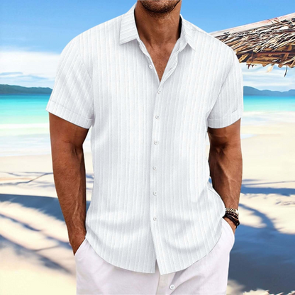 Men’s Short Sleeve Summer Shirt – Lightweight Breathable Comfortable Stylish Casual Everyday Wear