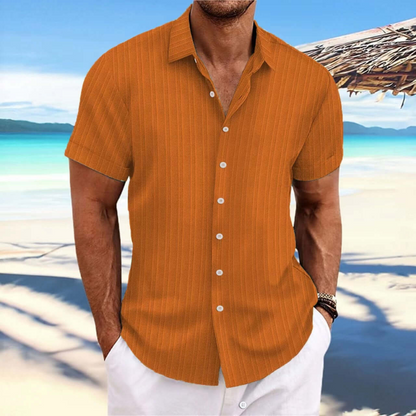 Men’s Short Sleeve Summer Shirt – Lightweight Breathable Comfortable Stylish Casual Everyday Wear