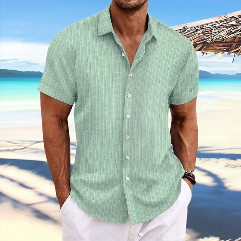 Men’s Short Sleeve Summer Shirt – Lightweight Breathable Comfortable Stylish Casual Everyday Wear