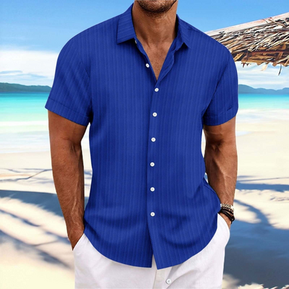 Men’s Short Sleeve Summer Shirt – Lightweight Breathable Comfortable Stylish Casual Everyday Wear