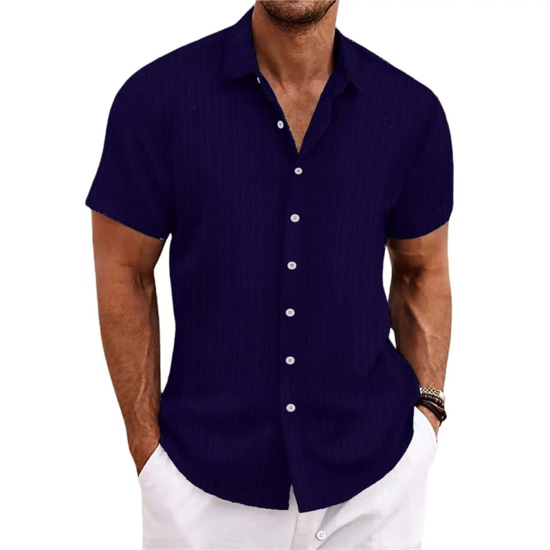 Men’s Short Sleeve Summer Shirt – Lightweight Breathable Comfortable Stylish Casual Everyday Wear
