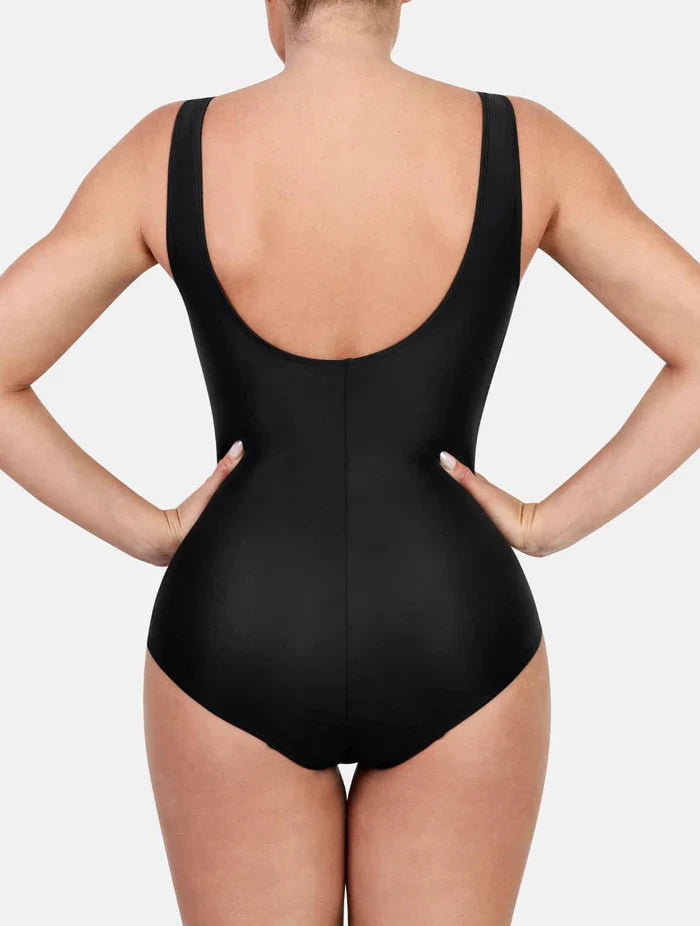 Shapewear V-Neck Swimsuit