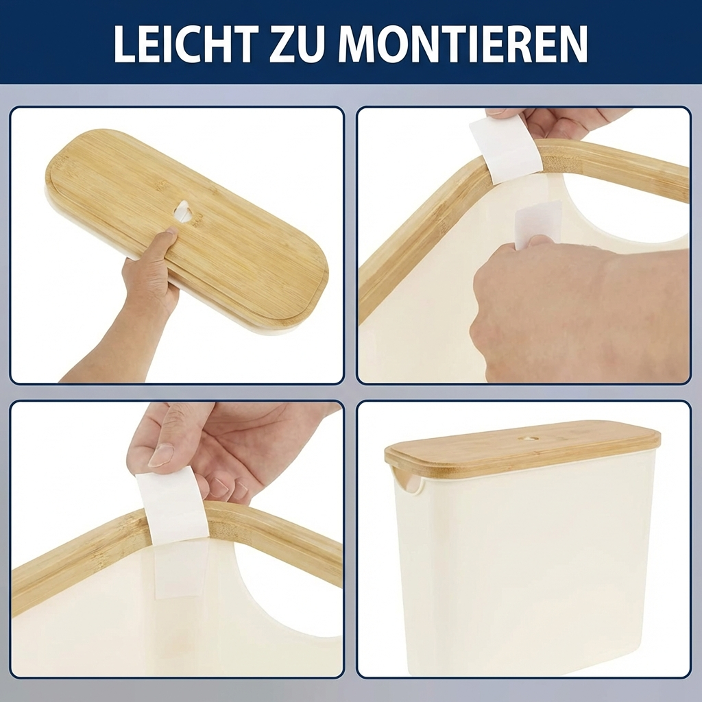 Bambus Toilettenpapier-Aufbewahrungsbox