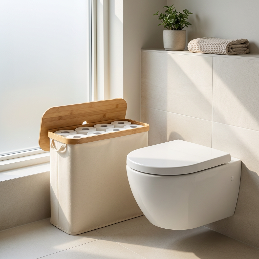 Bambus Toilettenpapier-Aufbewahrungsbox