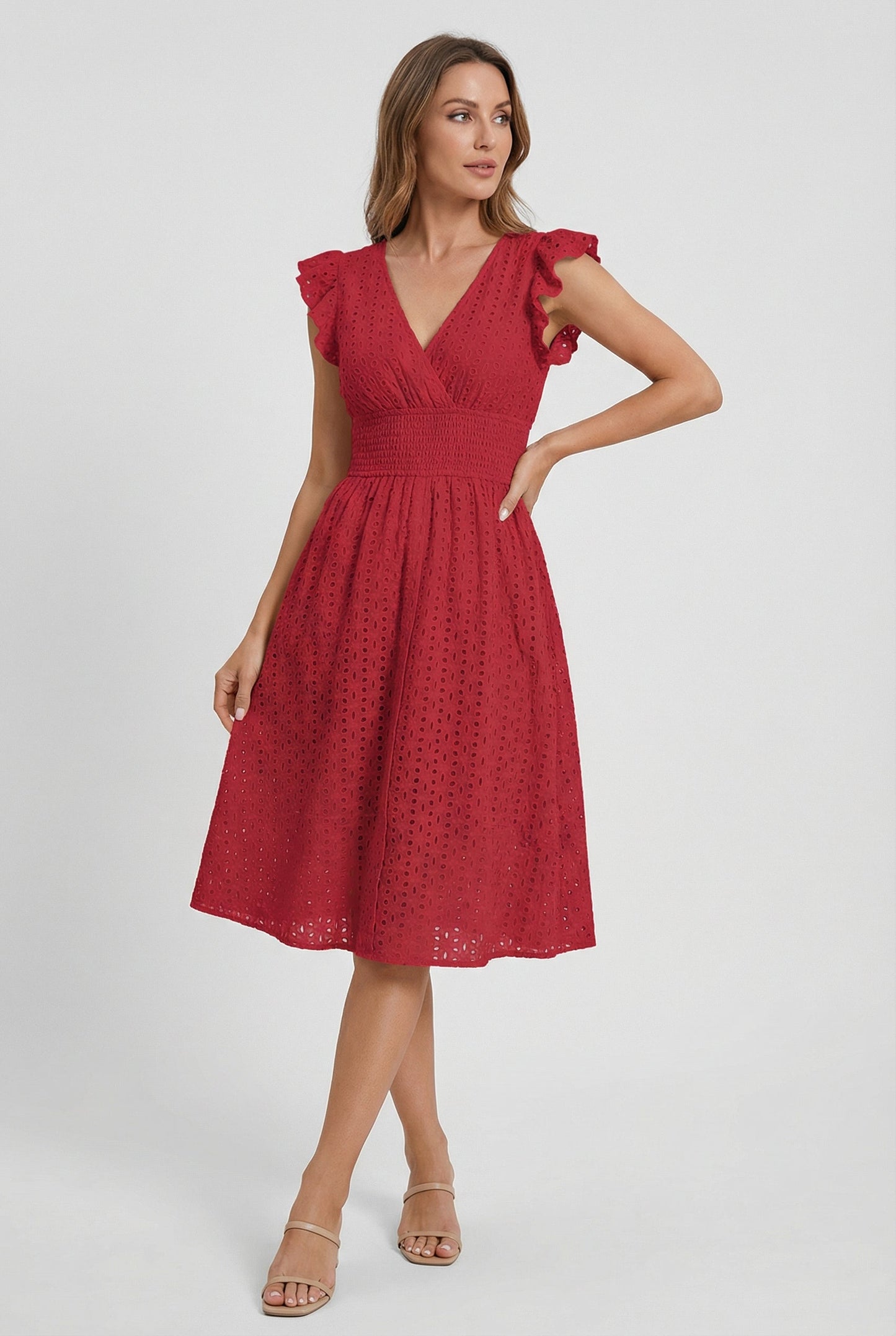 Women's A-Line Casual Summer Midi Dress
