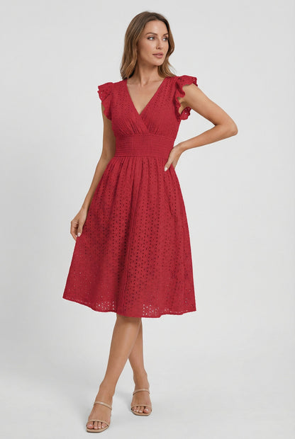 Women's A-Line Casual Summer Midi Dress