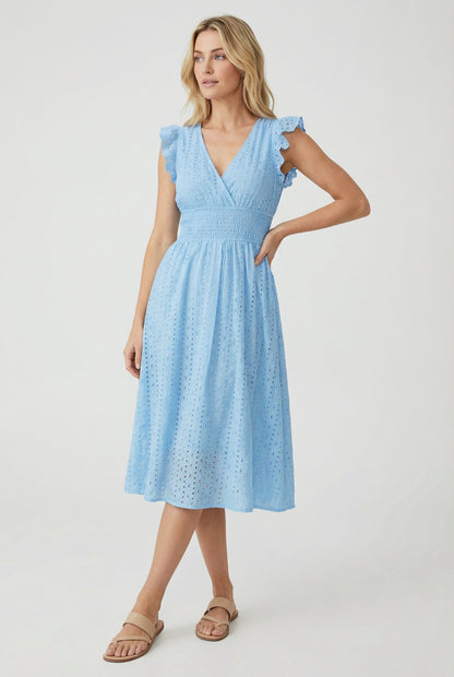 Women's A-Line Casual Summer Midi Dress