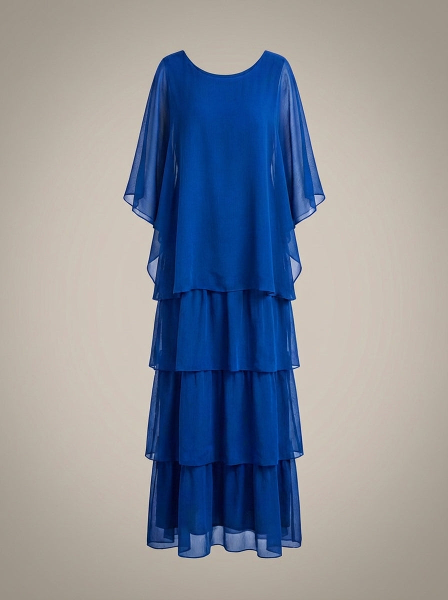 Alicia - Loose Fit Maxi Dress Batwing Sleeves
