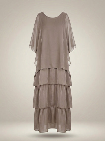 Alicia - Loose Fit Maxi Dress Batwing Sleeves