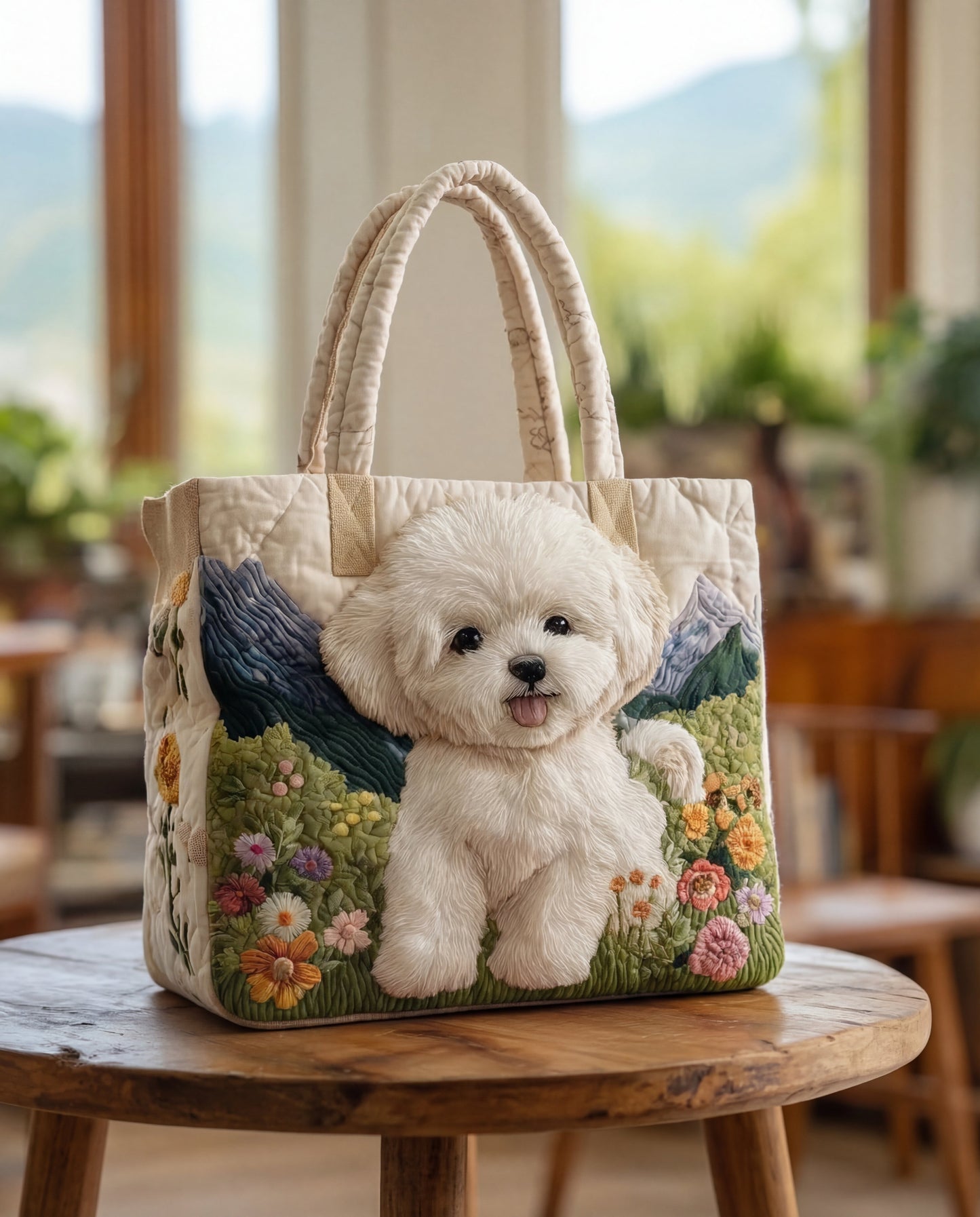 Torba Artisanal Matelassé “Chien Enchanté”