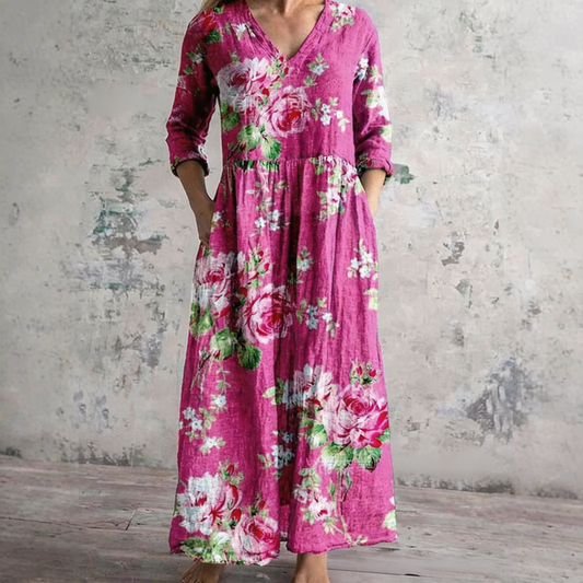 Elegantes Kleid mit Lana-Print
