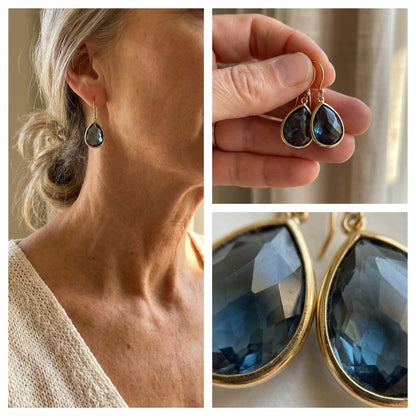 Isolde™ | Retro Blue Crystal Drops
