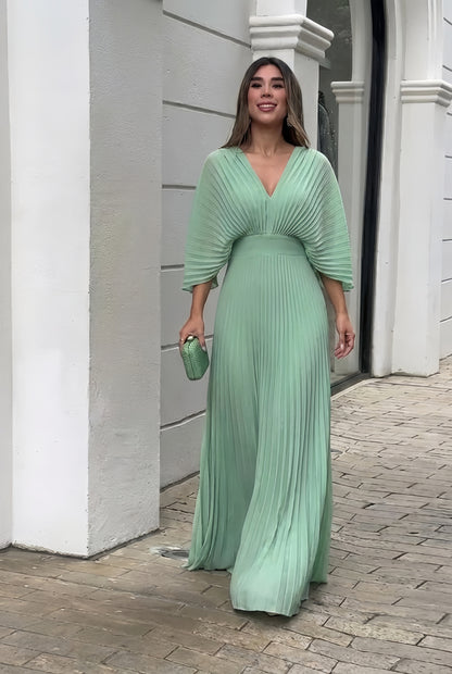 Stephanie™ Elegantna Naborana Maxi Haljina