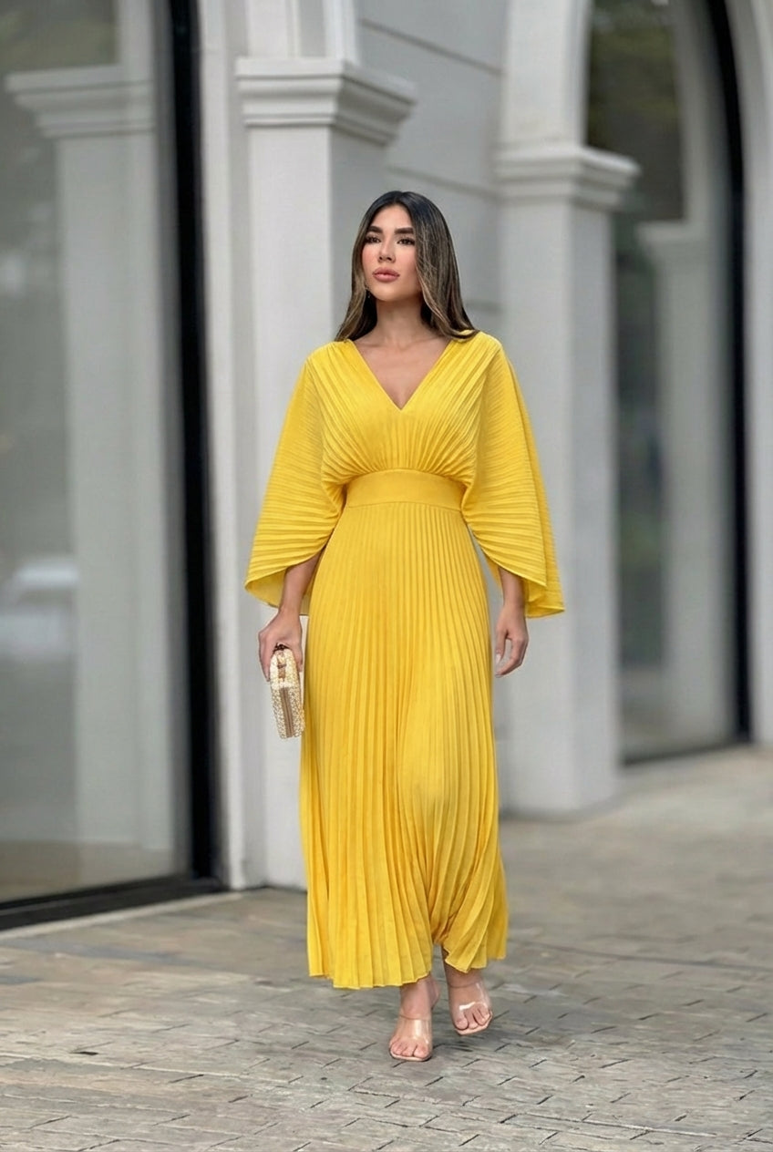 Stephanie™ Elegantna Naborana Maxi Haljina