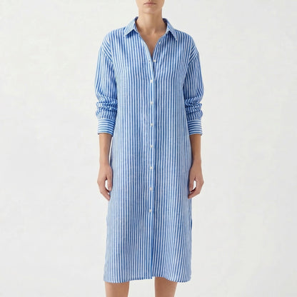 Zaria | Women's Striped Shirt Dress