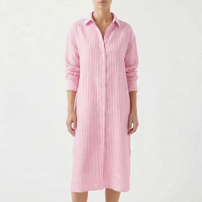 Zaria | Women's Striped Shirt Dress