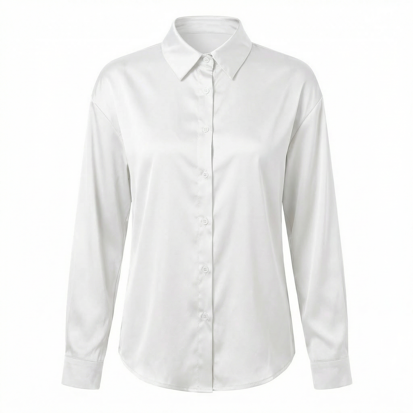 Elira | Women's Satin Button-Up Blouse