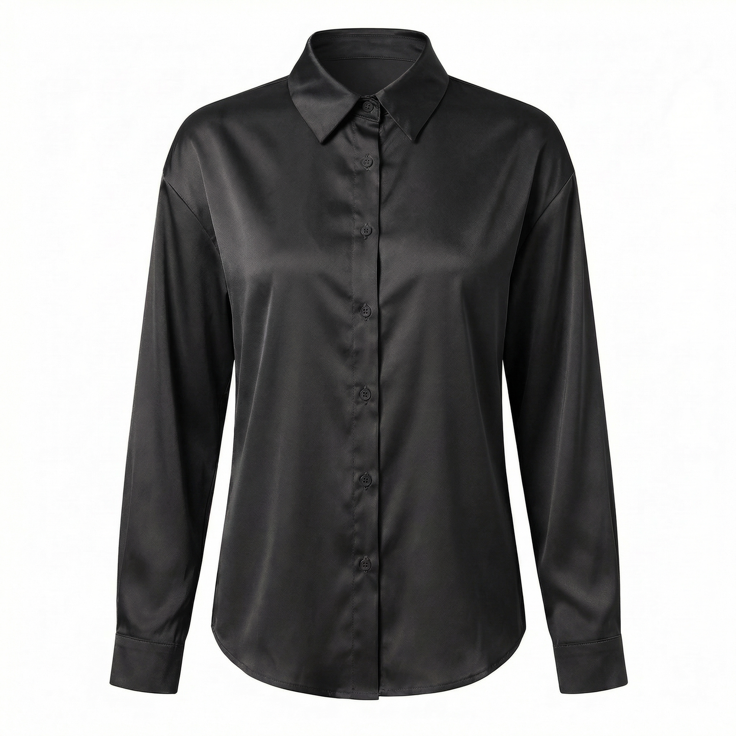 Elira | Women's Satin Button-Up Blouse