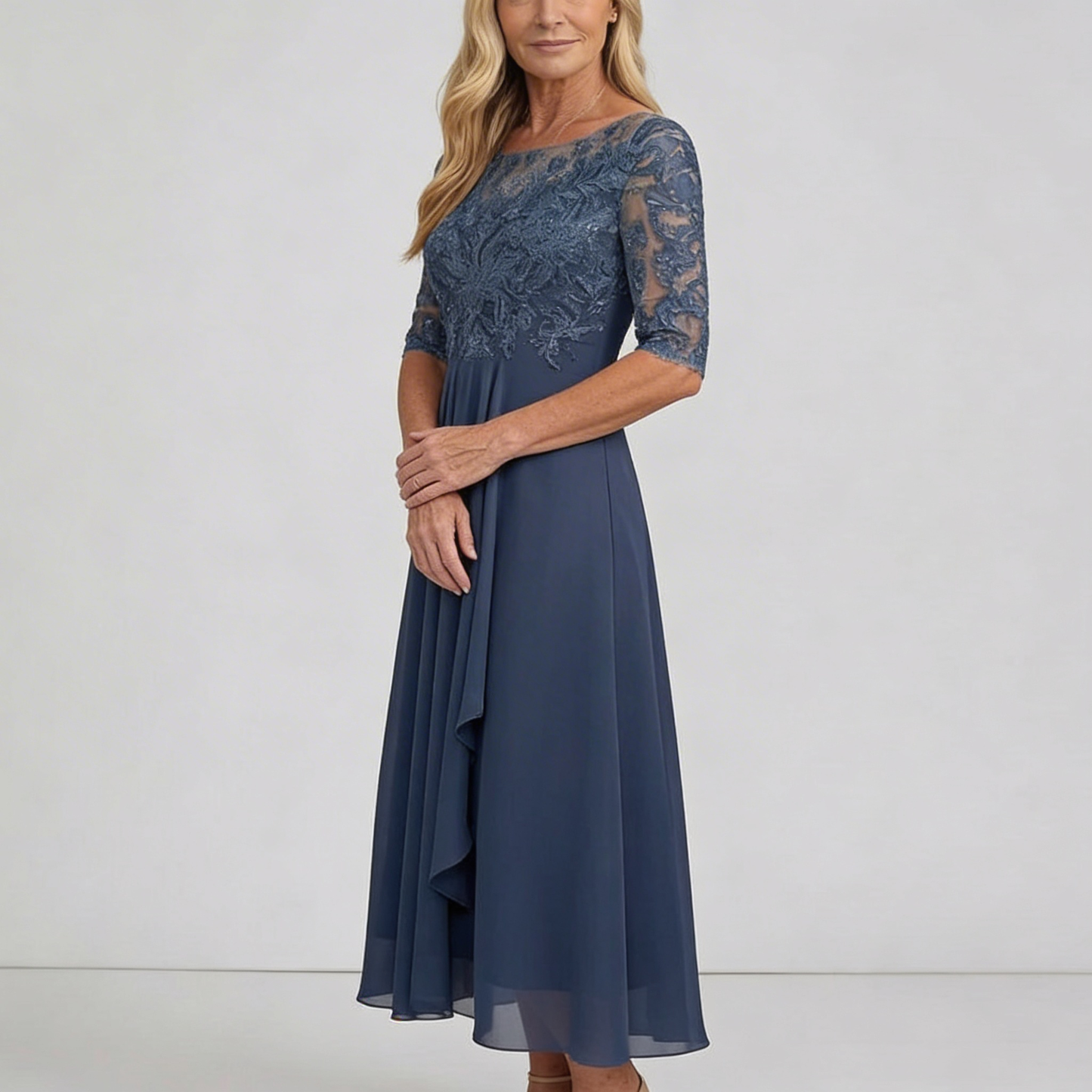 ZARIA™ | The Flattering Lace Midi Dress