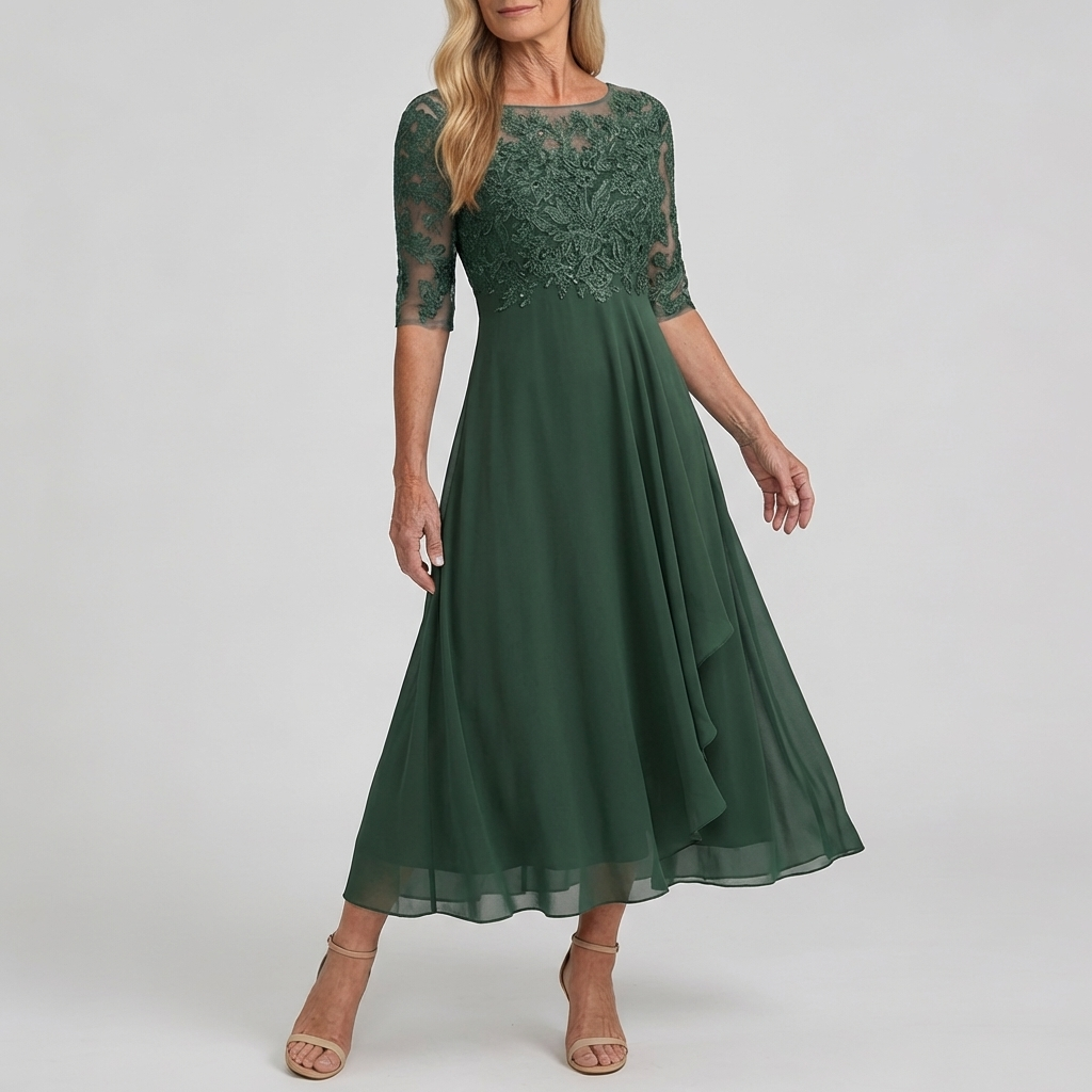 ZARIA™ | The Flattering Lace Midi Dress