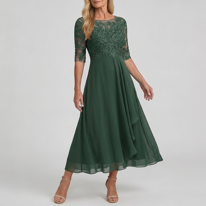 ZARIA™ | The Flattering Lace Midi Dress