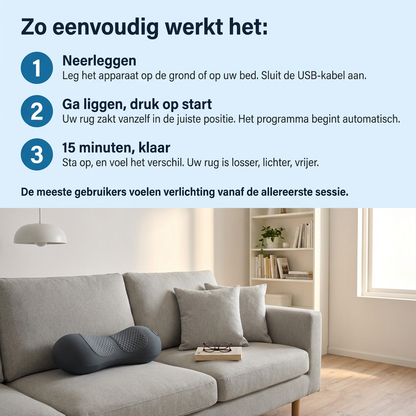 Verlicht rugpijn in minuten – zonder dure massages of fysio