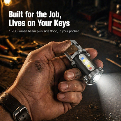 LumaVibe™ Keychain Flashlight — Keep 1,200 Lumens and Extra Phone Power Right on Your Keys